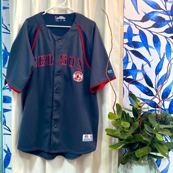 Men’s True Fan Genuine Merchandise Boston Red Sox Polyester Practice Jersey XL - Picture 1 of 8